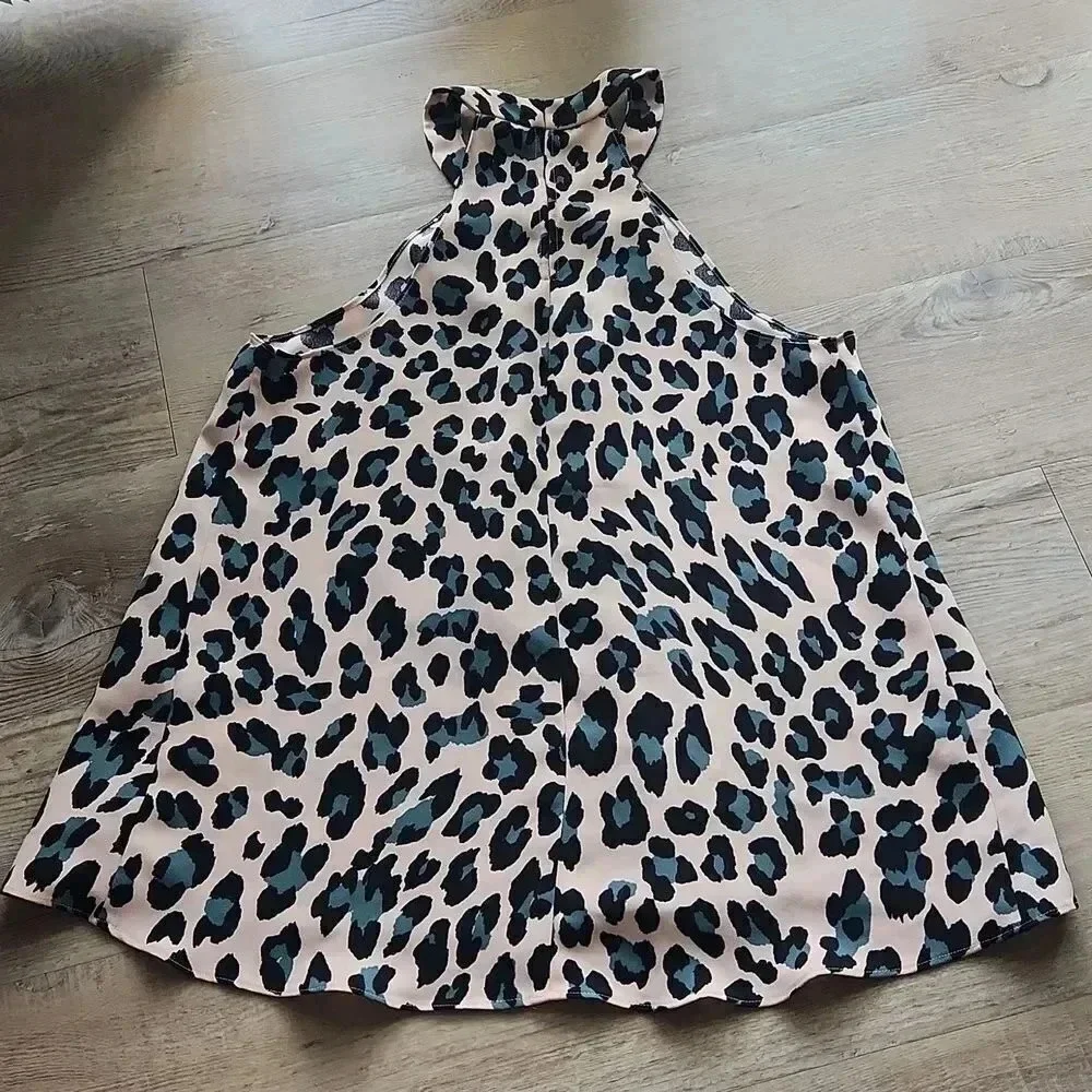 1. State Animal Print High Neck Swing Tank - Picture 5 of 6